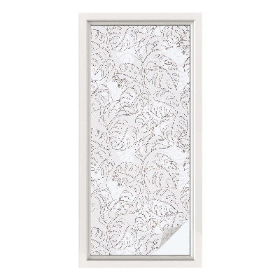 Samolepiaca fólia na sklo Rastlinná ozdoba