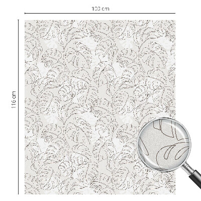 Samolepiaca fólia na sklo Rastlinná ozdoba