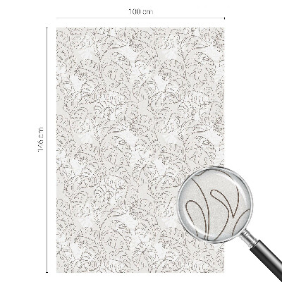 Samolepiaca fólia na sklo Rastlinná ozdoba