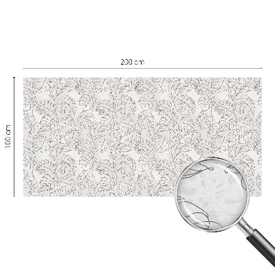 Samolepiaca fólia na sklo Rastlinná ozdoba