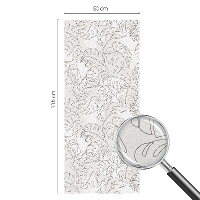 Samolepiaca fólia na sklo Rastlinná ozdoba