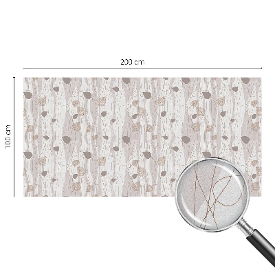 Privátna fólia na okno vitrážová Elegantné listy