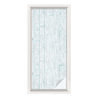 Samolepiaca vitráž na okno a dvere Drevený vzor