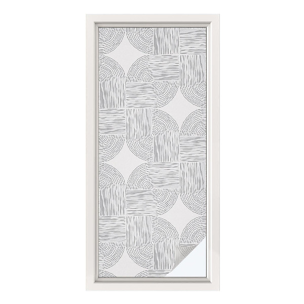 Privátna fólia na okno vitrážová Pokojná symetria