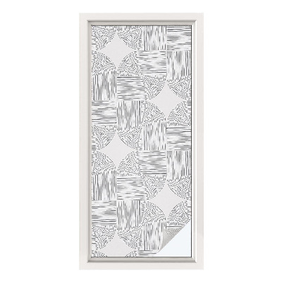 Privátna fólia na okno vitrážová Pokojná symetria