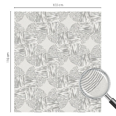 Privátna fólia na okno vitrážová Pokojná symetria