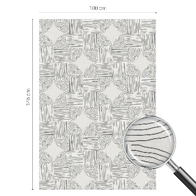 Privátna fólia na okno vitrážová Pokojná symetria