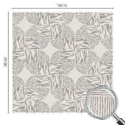 Privátna fólia na okno vitrážová Pokojná symetria