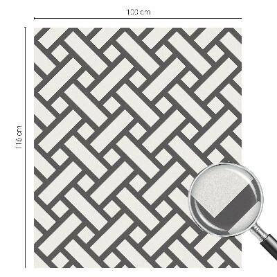 Fólia na okno na ochranu súkromia Prekladanie obdĺžnikov