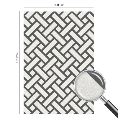 Fólia na okno na ochranu súkromia Prekladanie obdĺžnikov