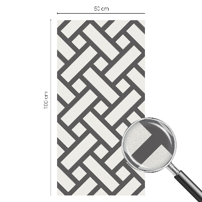 Fólia na okno na ochranu súkromia Prekladanie obdĺžnikov