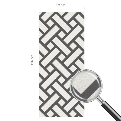 Fólia na okno na ochranu súkromia Prekladanie obdĺžnikov