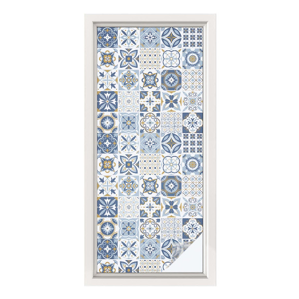 Privátna fólia na okno vitrážová Mozaikové dlaždice