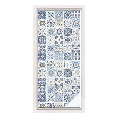 Privátna fólia na okno vitrážová Mozaikové dlaždice