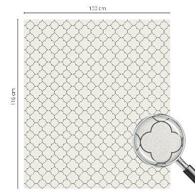 Samolepiaca vitráž na okno a dvere Jednoduchá elegancia