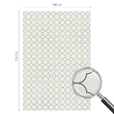 Samolepiaca vitráž na okno a dvere Jednoduchá elegancia