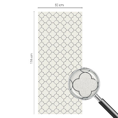 Samolepiaca vitráž na okno a dvere Jednoduchá elegancia