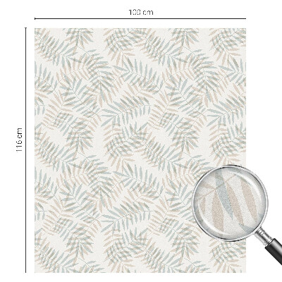 Fólia na okno na ochranu súkromia Listová elegancia