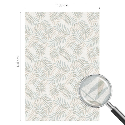 Fólia na okno na ochranu súkromia Listová elegancia