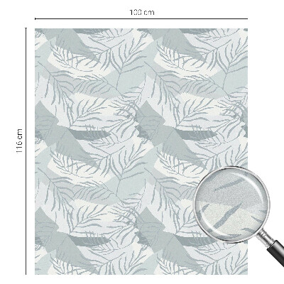 Samolepiaca vitráž na okno a dvere Jemné listy