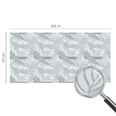 Samolepiaca vitráž na okno a dvere Jemné listy