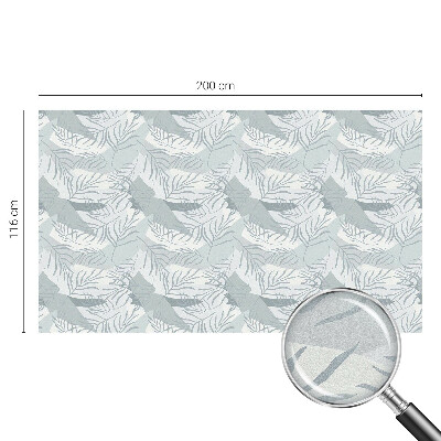 Samolepiaca vitráž na okno a dvere Jemné listy