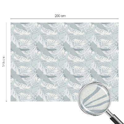 Samolepiaca vitráž na okno a dvere Jemné listy