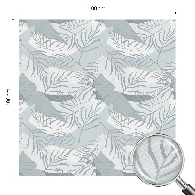 Samolepiaca vitráž na okno a dvere Jemné listy