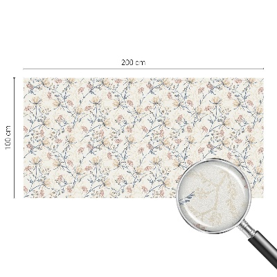 Privátna fólia na okno vitrážová Kvety harmónie