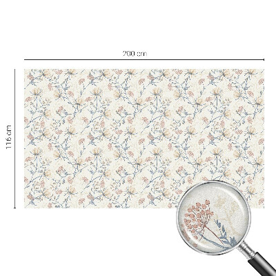 Privátna fólia na okno vitrážová Kvety harmónie