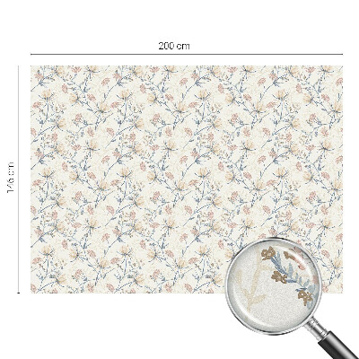 Privátna fólia na okno vitrážová Kvety harmónie