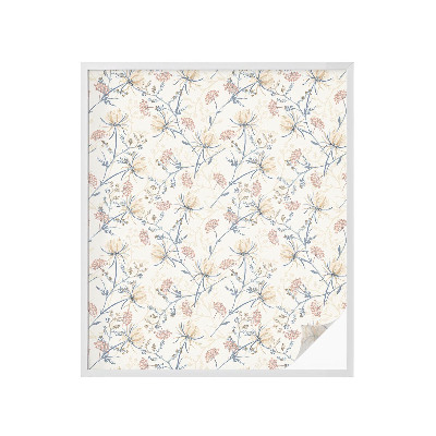 Privátna fólia na okno vitrážová Kvety harmónie