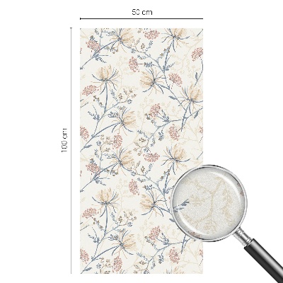 Privátna fólia na okno vitrážová Kvety harmónie