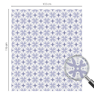 Privátna fólia na okno vitrážová Fialové vzory