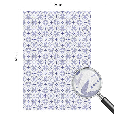 Privátna fólia na okno vitrážová Fialové vzory