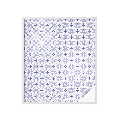 Privátna fólia na okno vitrážová Fialové vzory