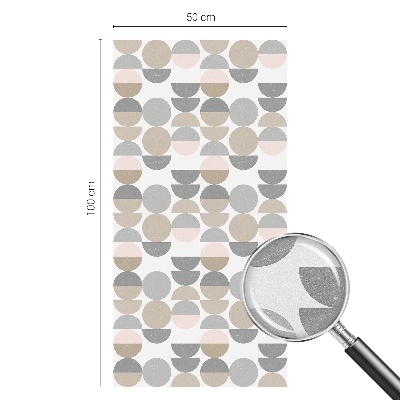 Privátna fólia na okno vitrážová Geometrické vzory