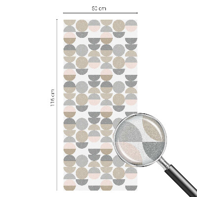 Privátna fólia na okno vitrážová Geometrické vzory