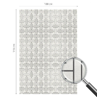 Fólia na okno na ochranu súkromia Symetrický vrkoč