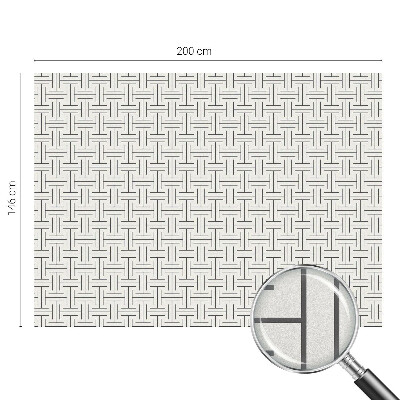 Fólia na okno na ochranu súkromia Symetrický vrkoč