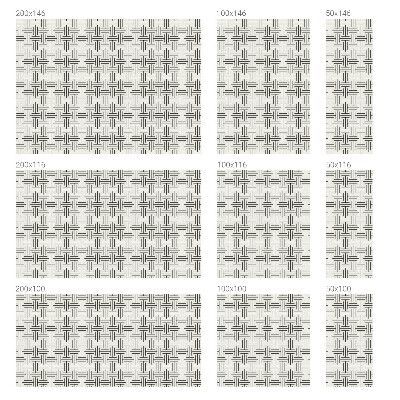 Fólia na okno na ochranu súkromia Symetrický vrkoč