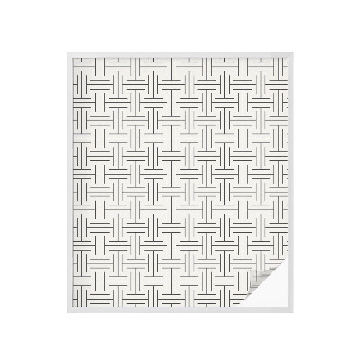 Fólia na okno na ochranu súkromia Symetrický vrkoč