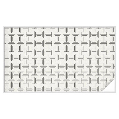 Fólia na okno na ochranu súkromia Symetrický vrkoč