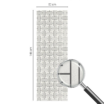 Fólia na okno na ochranu súkromia Symetrický vrkoč