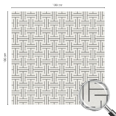 Fólia na okno na ochranu súkromia Symetrický vrkoč