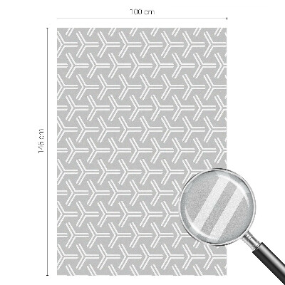 Privátna fólia na okno vitrážová Minimalistické línie