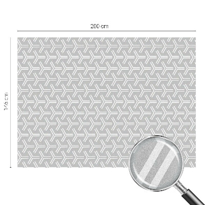 Privátna fólia na okno vitrážová Minimalistické línie