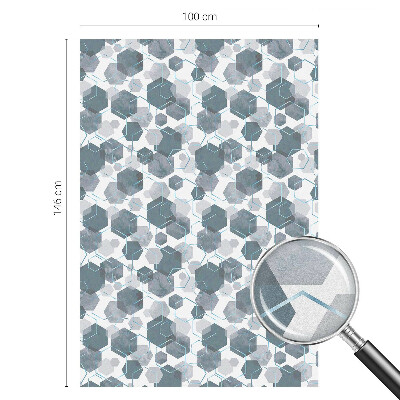 Samolepiaca fólia na sklo Geometrické šesťuholníky