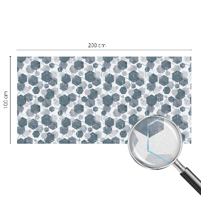 Samolepiaca fólia na sklo Geometrické šesťuholníky