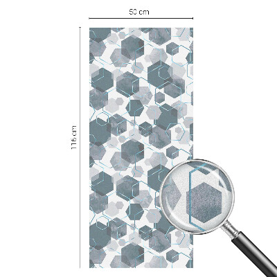 Samolepiaca fólia na sklo Geometrické šesťuholníky